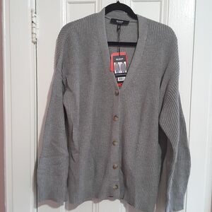 Gs Classic Gray Cardigan Sweater